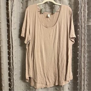 Old Navy Women's Luxe Taupe Short Sleeve Top